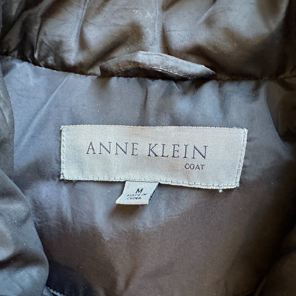 Anne Klein Classic Black Winter Jacket Coat Size Medium - Picture 3 of 6